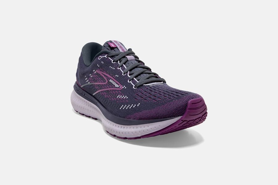 Brooks Glycerin 19 Road Loopschoenen Dames - Zwart/Paars - 493052AYZ